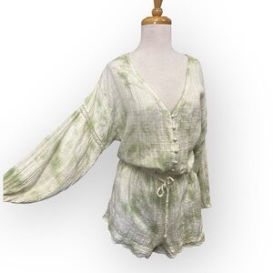 Aerie Light Green Textured Top